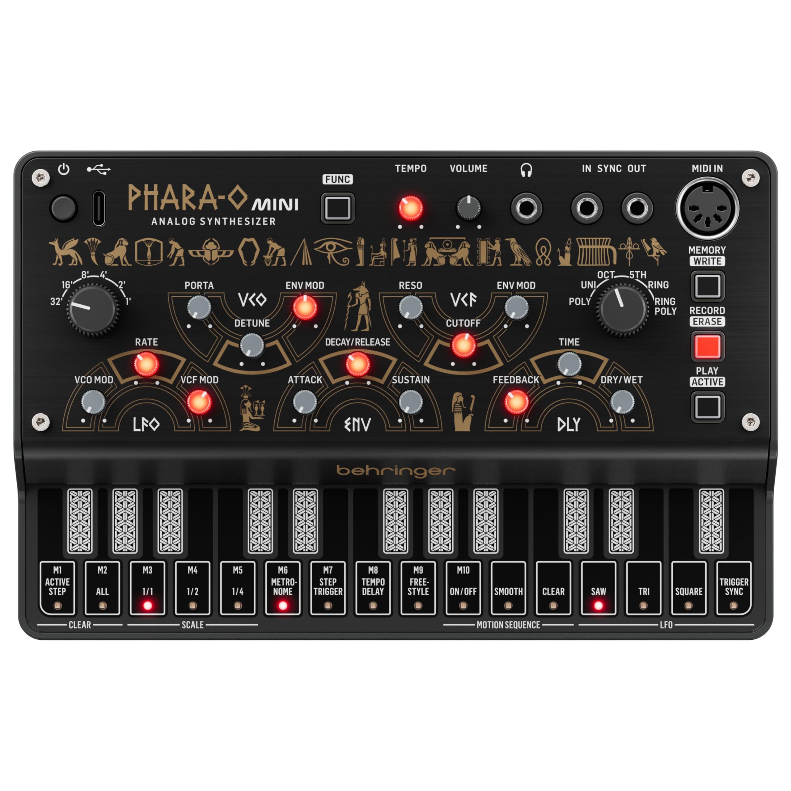 Behringer PHARA-O MINI アナログシンセサイザー 本体 Amazon.com: Behringer PHARA-O MINI Mini Synthesizer for Compact
